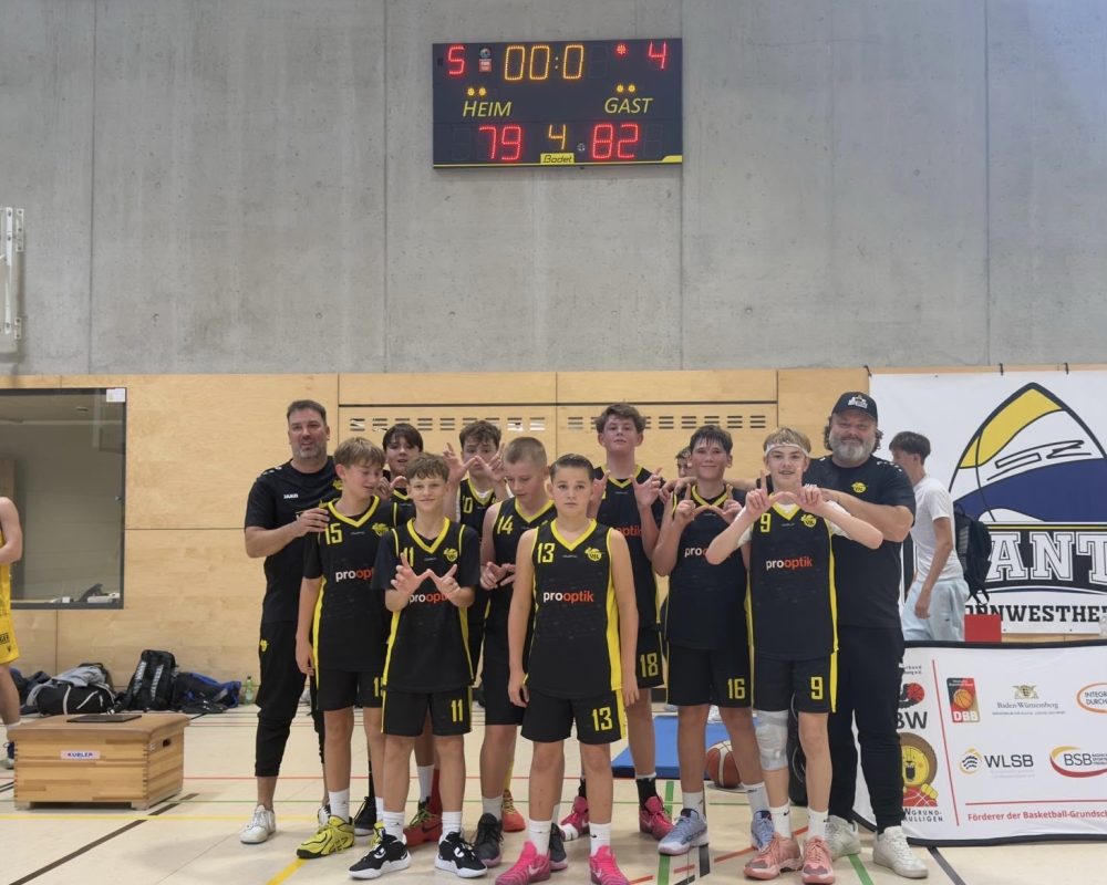 Gelungener Saisonauftakt für die U14-1 – Auftaktsieg in der Oberliga!
