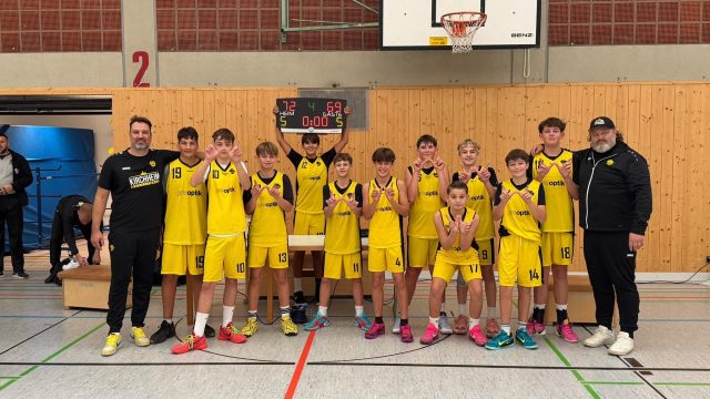 U14-1 feiert zweiten Sieg in der Oberliga